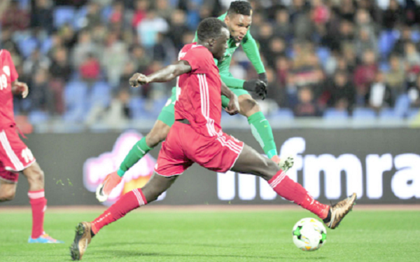 Sudan’s Omer Suliman Dafalla fails in his bid to stop the powerful shot from Nigeria’s Okechukwu Gabriel which registered the only goal of their match
