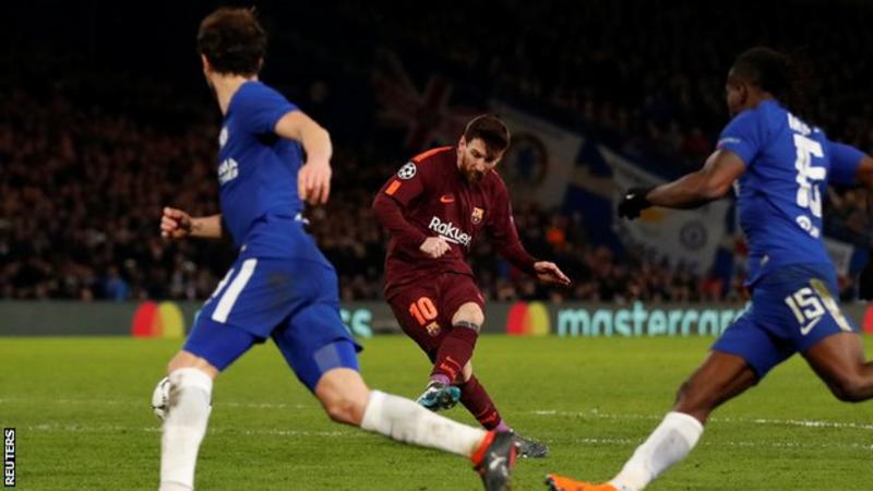 Lionel Messi's goal was his 28th of the season for Barcelona, but his first in six matches