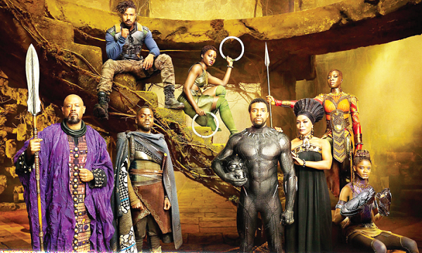 Some of the cast of Black Panther