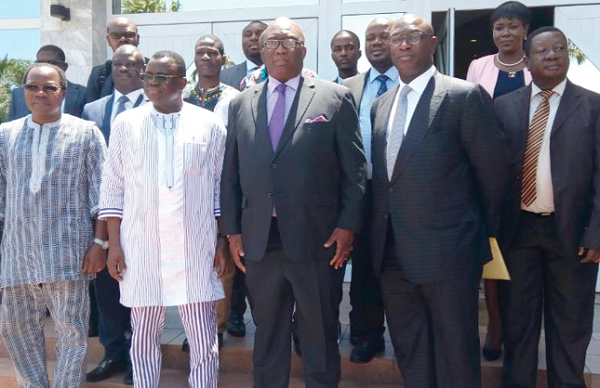 Members of the committee in a group photograph after the 