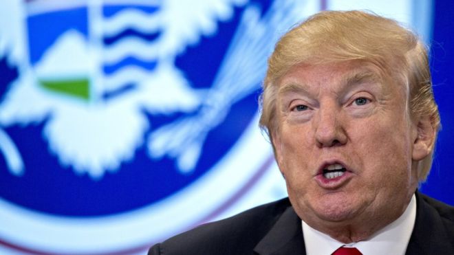 President Trump says he is the victim of a "witch hunt"