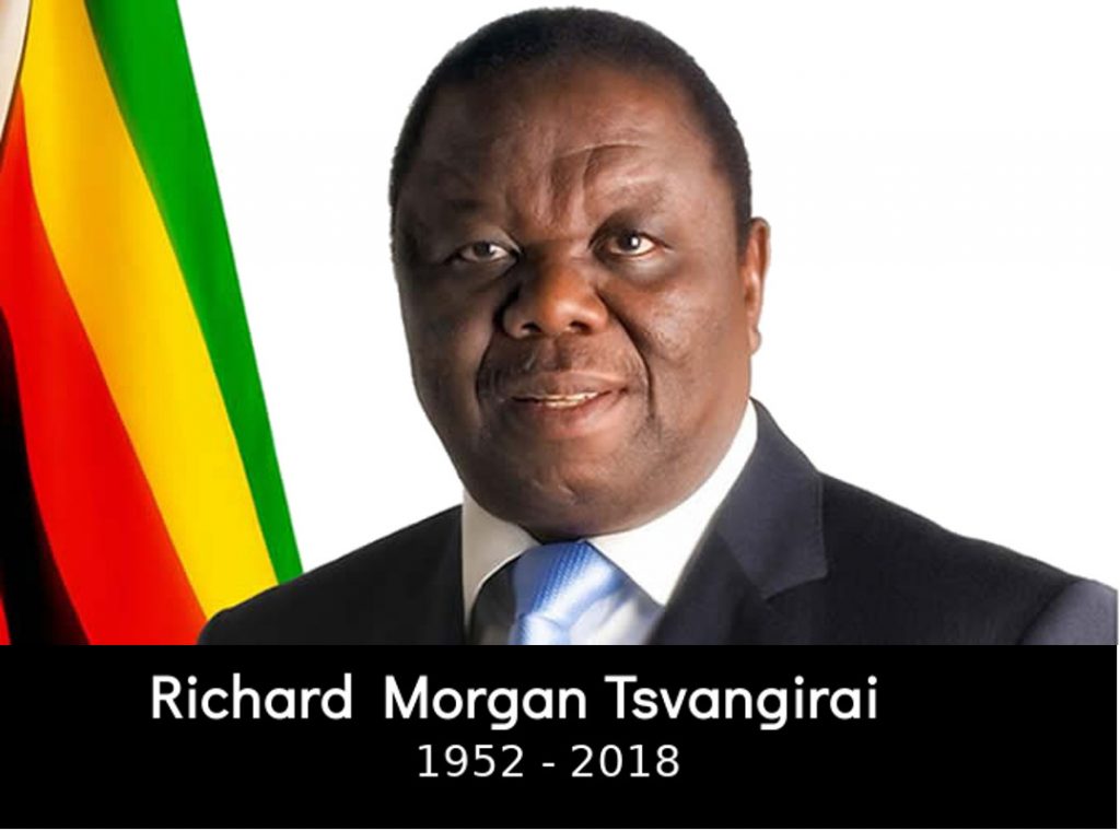 Image result for Morgan Tsvangirai, Zimbabwe opposition leader, dies aged 65