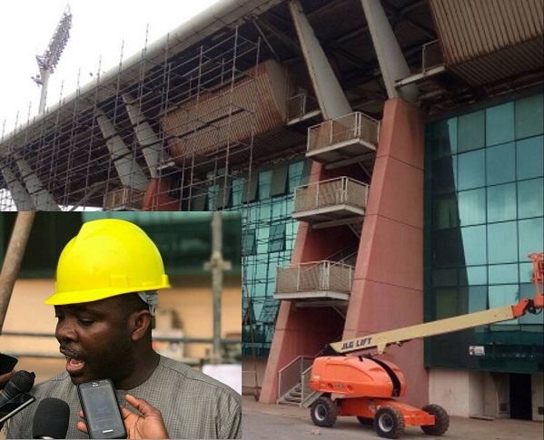 Isaac Asiamah at the Accra Sports Stadium.