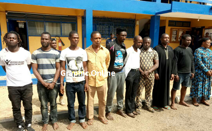 10 suspected armed robbers busted in Bolgatanga