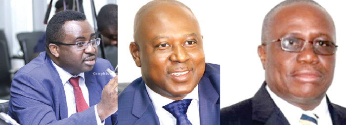 Dr Johnson Asiama, (left), Dr Abdul Nashiru Isaahaku (middle), Dr Henry Wampah (right)
