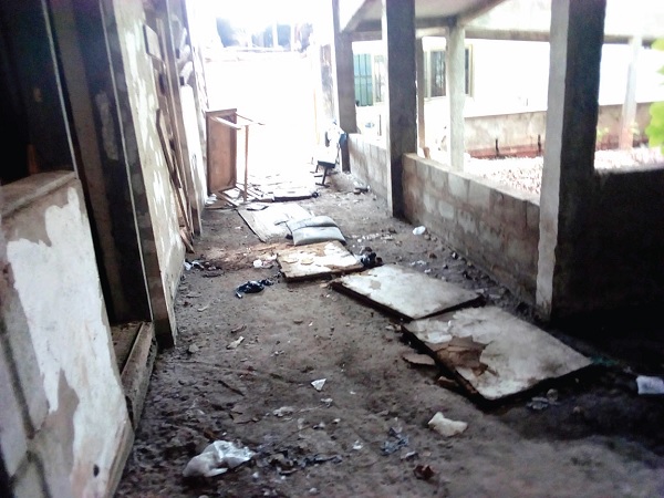 The interior of the uncompleted structure