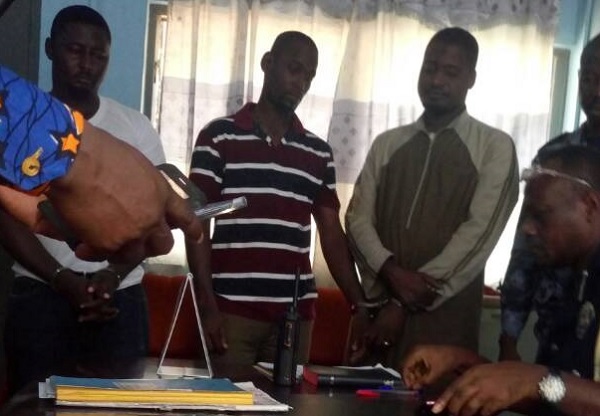 Three remanded for possessing explosives  