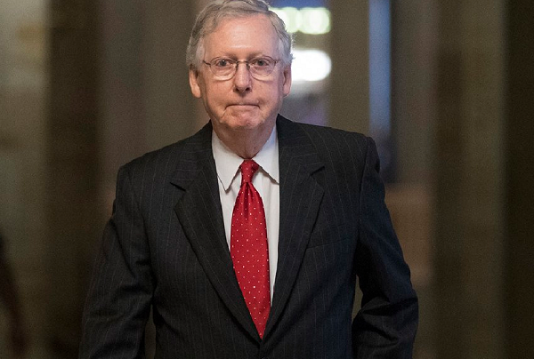 Majority Republican Leader Senator Mitch McConnell accuses the Democrats of "irresponsible political games"