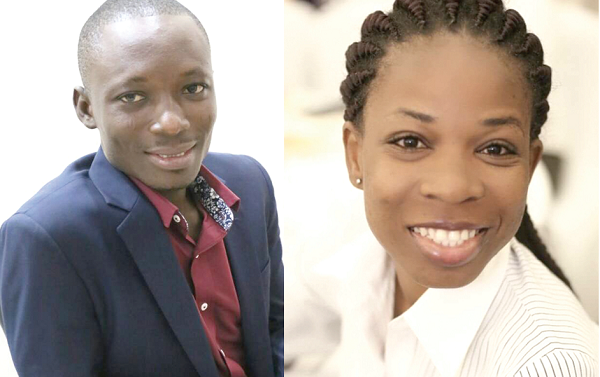 Maxwell Akalaare Adombila and Jessica Acheampong
