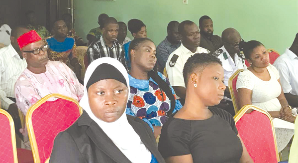 Participants seated at the  workshop. Picture: ESTHER ADJEI