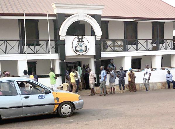 The front view of the Okuapehene’s Palace