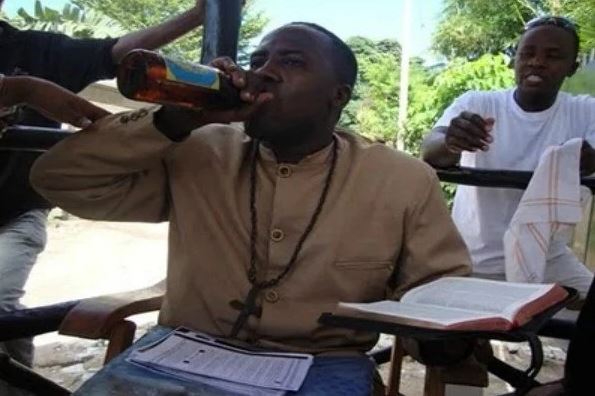 Tanzania detains 'drinking and kissing pastor'