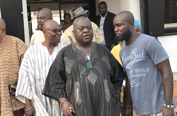 Otoobour Djan Kwasi II (in black smock) -Chairman of the committee