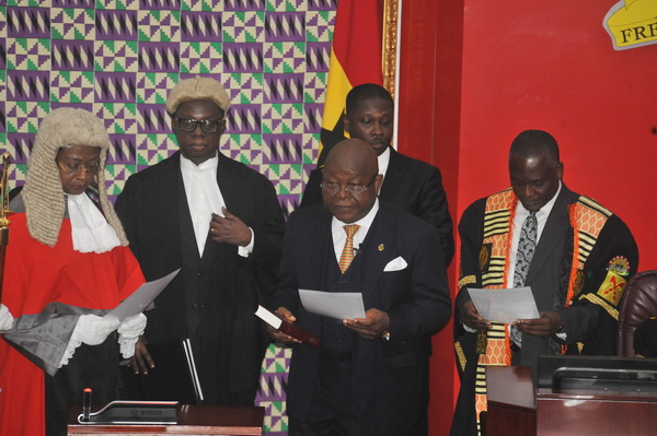 Speaker of Parliament sworn in as President 