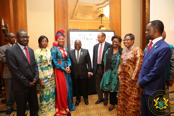President Akufo-Addo with some members the gathering