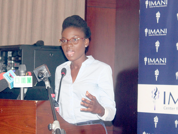 Research associate of IMANI, Barbara Andoh