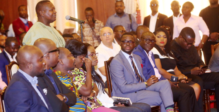 Veteran journalist Mr Ebo Quansah was among the lucky ones who asked questions.