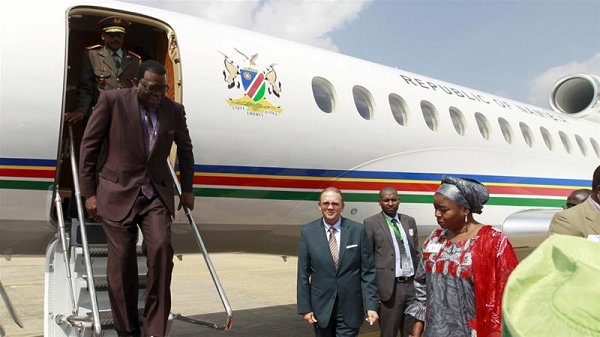 President Hage Geingob grounded his presidential jet last week to save costs 