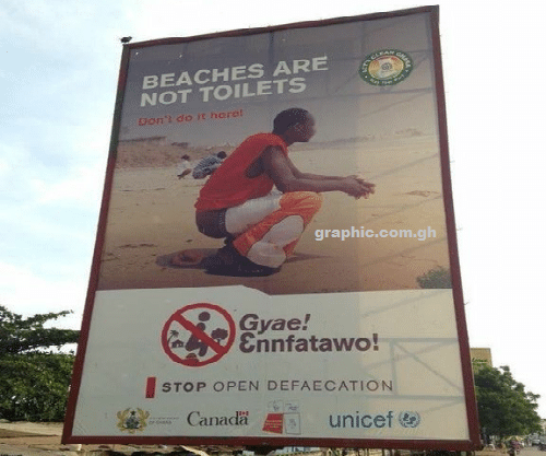 Canadian diplomats concerned about funding open defecation campaign in Ghana