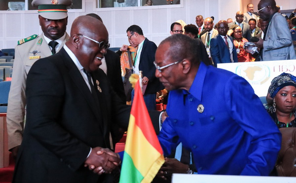 President Akufo-Addo with President Alpha Conde of Guinea
