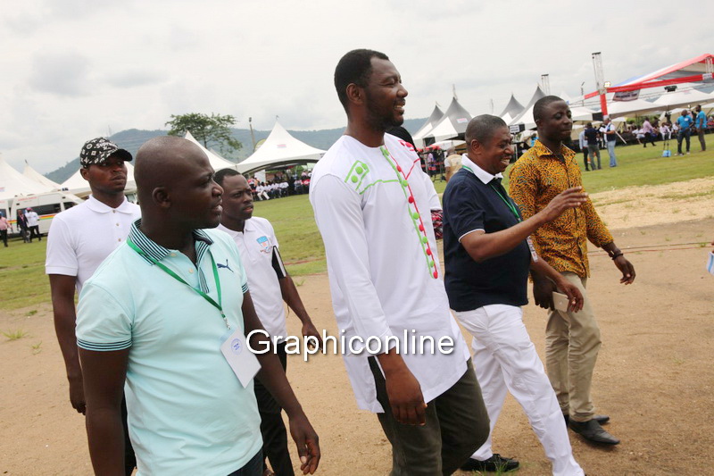 Bernard Mornah arriving at the conference grounds
