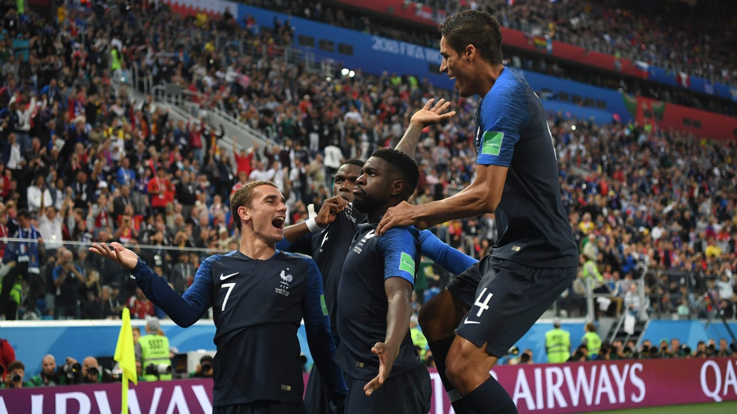 Defender Samuel Umtiti scored the winning goal for the 1998 champions in the second half. Poto Credit: Getty Images