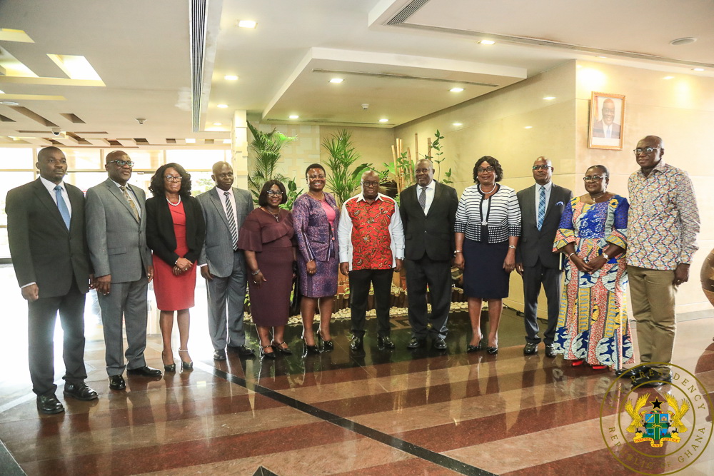 President Akufo-Addo with the Governing Board of the Office of Special Prosecutor