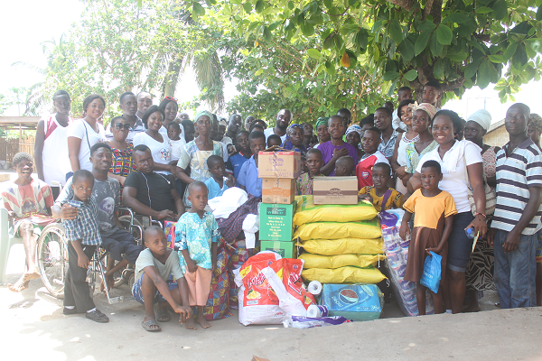 Service-Link Foundation donates to  children with disability at Mankessim