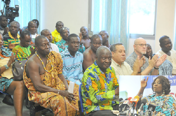  A section of the participants.INSERT: Ms Elizabeth Afoley Quaye announcing the ban on close season 