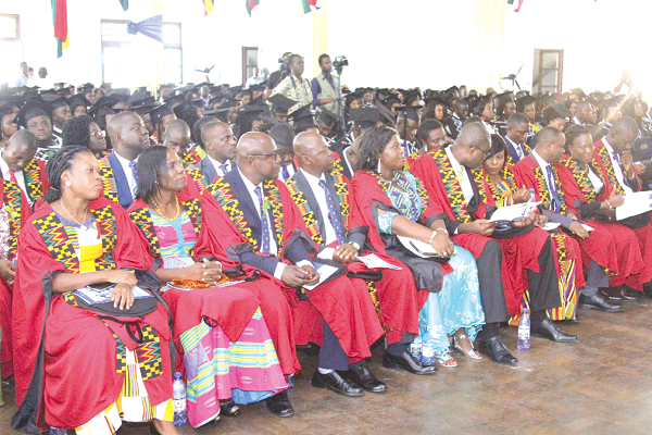 Some of the graduands at the congregation.Picture: EMMANUEL ASAMOAH ADDAI