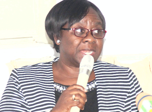 Dr Isabella Sagoe-Moses, the Deputy Director, Reproductive and Child Health Department of Ghana Health Service (GHS), addressing the conference. Picture: Maxwell Ocloo