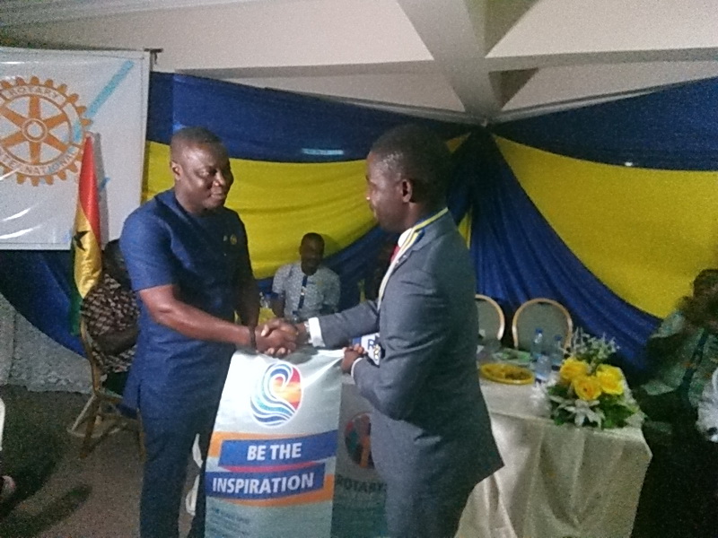 Rotary Club of Winneba leadership change hands