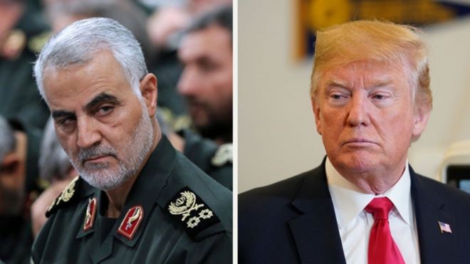 Iranian special forces commander Major General Qassem Soleimani has warned President Donald Trump if the US attacks Iran it "will destroy all that you possess".