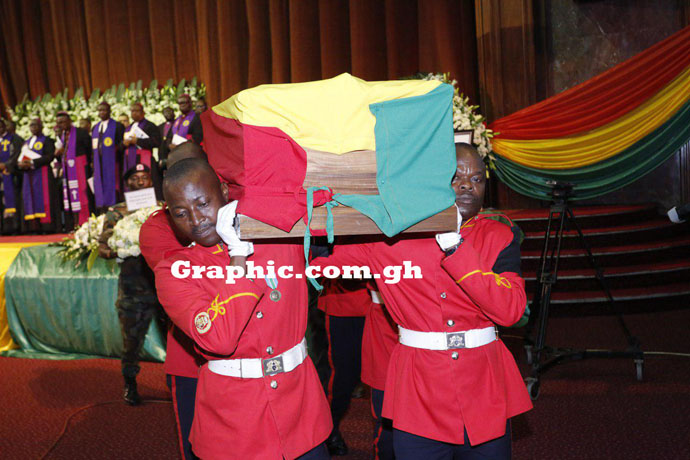 Amissah-Arthur: Tears flow as Ghanaians bid farewell