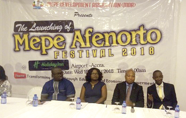 Mr Kojo Elenu Fabian (right) addressing the media. With him includes Mr Ablakwa (2nd right)