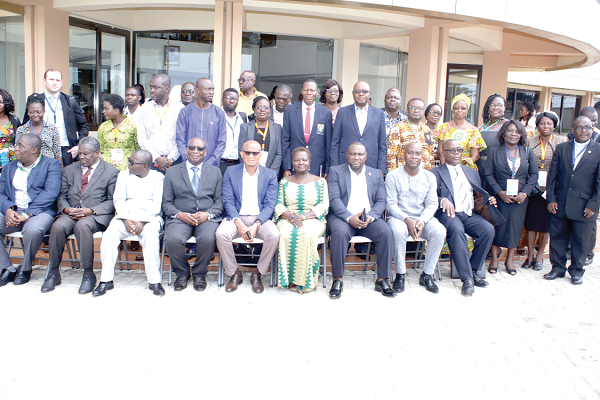 Dr Mustapha Abdul-Hamid (seated 5th right) with the participants. Picture: GABRIEL AHIABOR