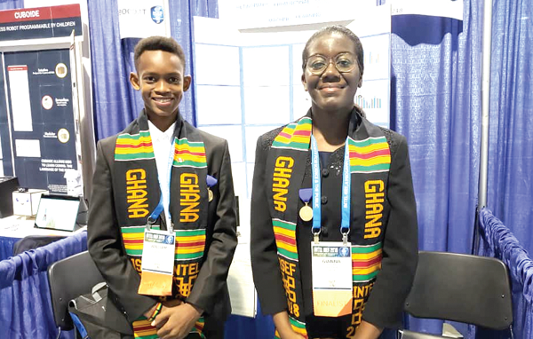 William Thibaud Manirakiza (left) and Gianna Nana Ama Boadi Torpey