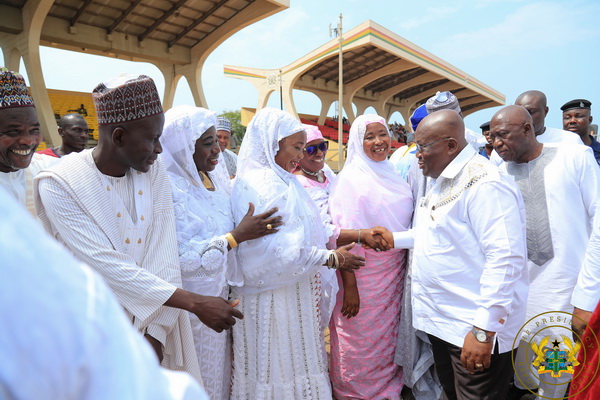 President Akufo-Addo at the Eid Prayers