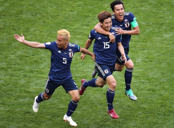 Japan defeats 10-man Colombia