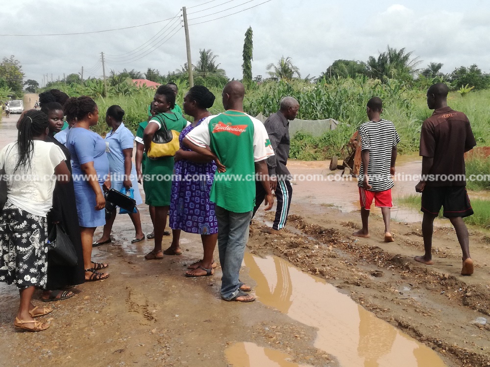 Flooding cuts off access to Mankessim Hospital