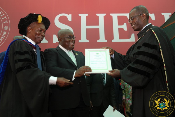 President Akufo-Addo gives Presidential Charter to Ashesi University