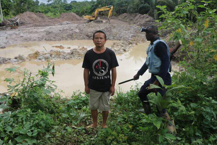 Five illegal miners including a Chinese national arrested by Operation Vanguard