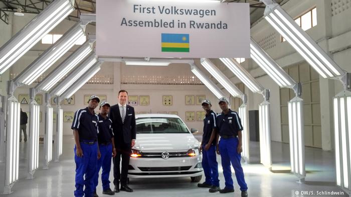Rwanda rolls first VW car off its assembly line