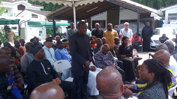 Minority comiserates with Amissah-Arthur's widow