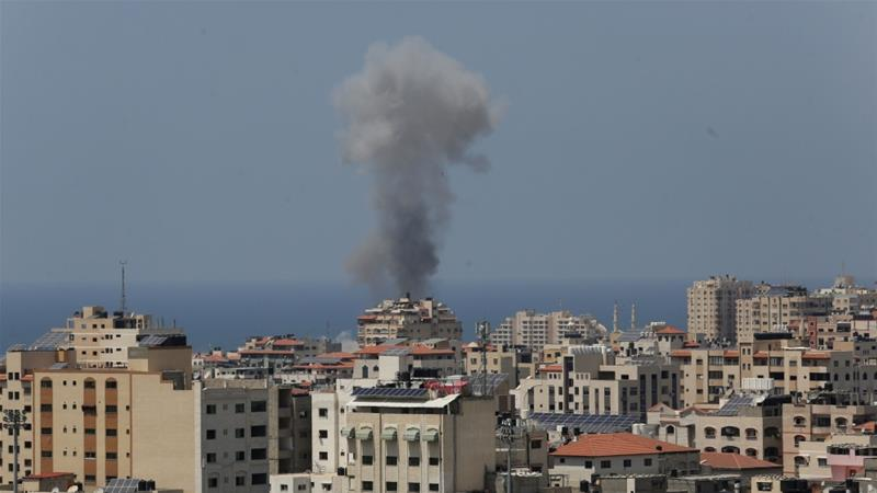 Israel strikes Hamas in Gaza after 'projectiles' fired