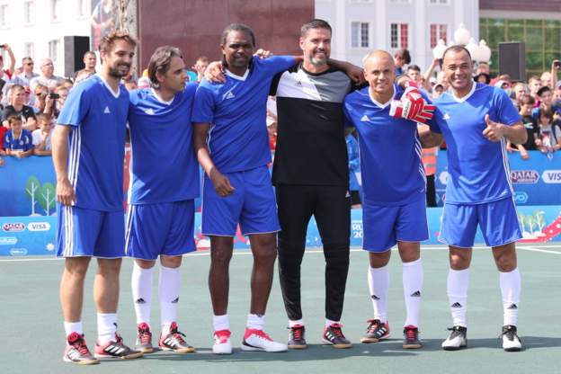 Kanu took part in the Legends game on Sunday