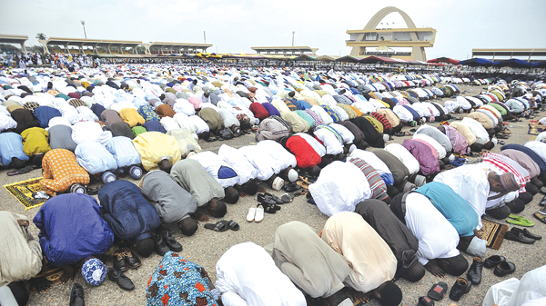 A typical ld-ul Fitr prayer after fasting