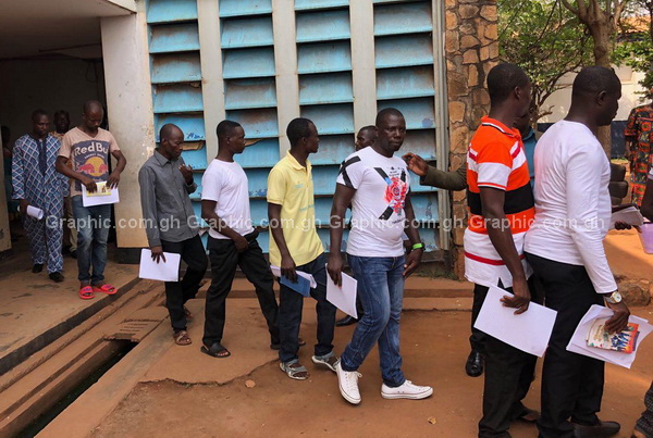 Some of the suspects leaving the court