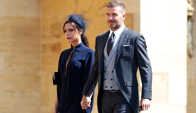 David and Victoria Beckham donate royal wedding outfits