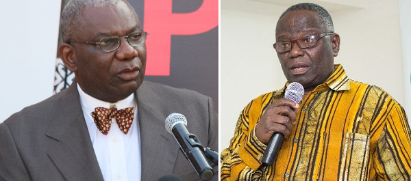 Mr Boakye Agyarko, the Minister of Energy and Mr Martin Eson Benjamin, CEO of MiDA